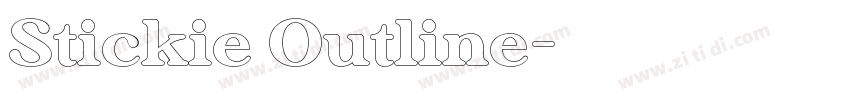 Stickie Outline字体转换
